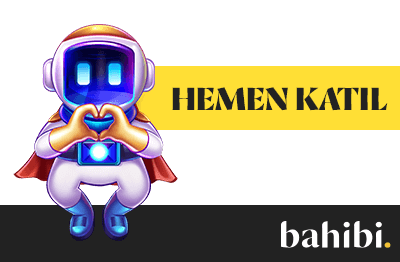 Robot figürü ve hemen katıl çağrısı bulunan casino görseli